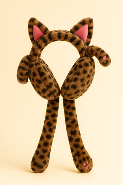 Katia&Bony Leopard Patterned Plush Earmuff