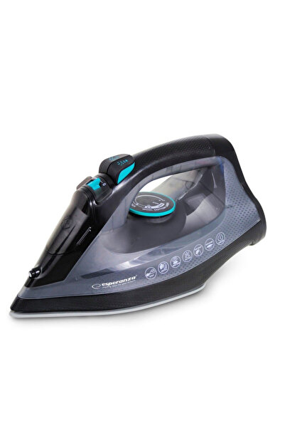 ESPERANZA Fier de călcat fără fir EHI010, 2600W, talpă ceramică, 300ml, uscare + abur, autocurățare, vertical, negru