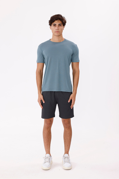 Rowinger Tricou Mercerize bumbac guler rotund cu mânecă scurtă, confortabil, ...