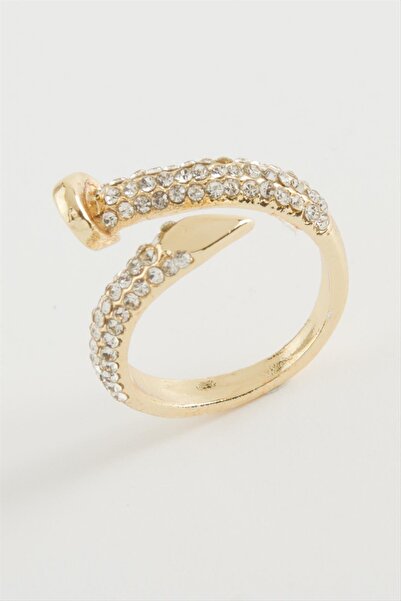 Ronanna Mtxdpn Nail Zircon (161503) Stone Ring-Yellow