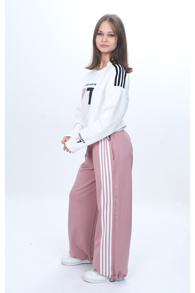 Pantulux Girl's Oversized 100% Cotton Tracksuit Set-Eşt-3035-372