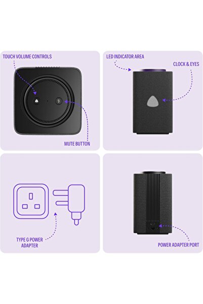 Yasmina Yango Max | Smart AI Speaker | Dolby Audio, Rich Bass & Stereo Pairing | Black