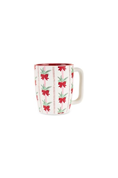 Karaca New Year Yılbaşı Red Bow Soft Touch Kupa 440 ml