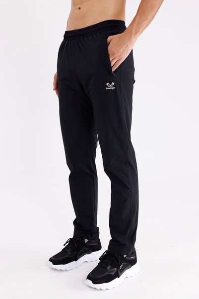 Rowinger Flexible Micro-Lycra Blend Elastic Waistband Comfortable Fit Sweatpants with Side Pockets Offering Freedom of Movement