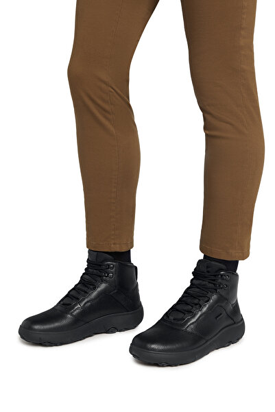 Geox Men's Black U Nebula+Grıp B Abx B - Le+Gbk Lace-Up Leather Outdoor Boots U46Hfb04654C9999