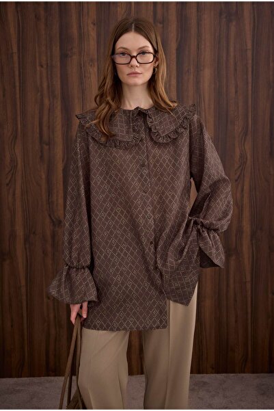 HEQA Collar Detailed Shirt Vera Pattern