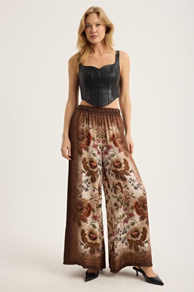 HomeStore Çiçek Desenli Degrade Pantolon