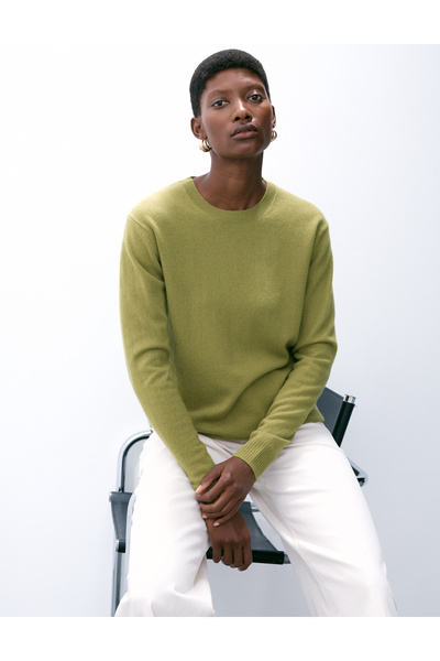 Marks & Spencer Saf Kaşmir Dokulu Bisiklet Yaka Kazak