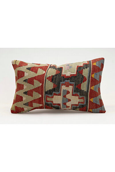 Kilim Whole Sale غطاء وسادة عتيق مصنوع يدويًا من الكليم والصوف، مقاس 30x50 سم
