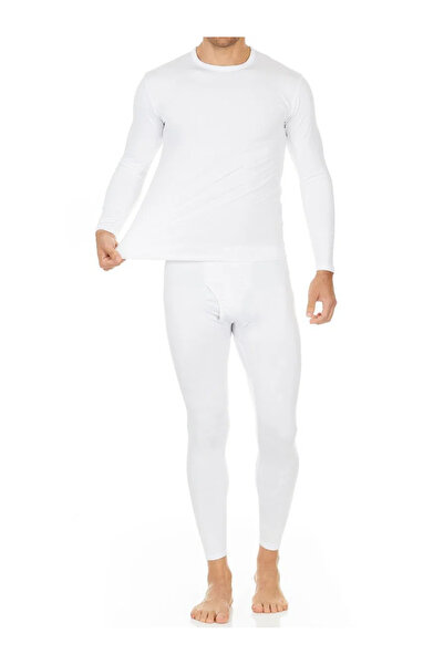 MIXSNOW Men's Ultra Soft Winter Warm Long Set Base Layer Lined Thermal Underwear Set - Black, XL