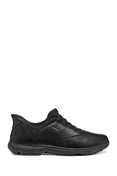 Geox Men's Black U Nebula 2.0 Plus Lace-Up Leather Casual Shoes U56Mxb00085C9999