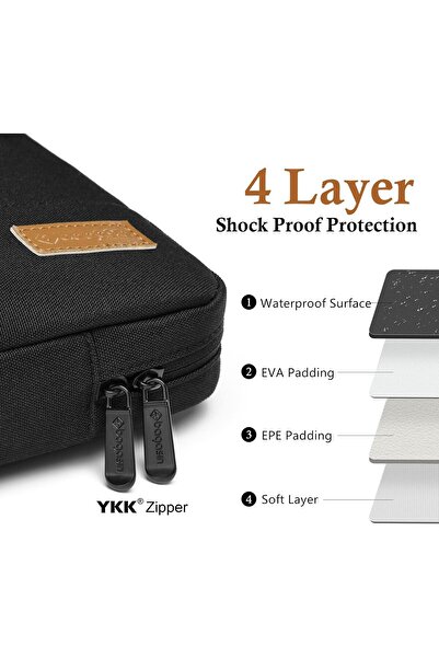 Generic bagasin 12.3–13 Inch Laptop Sleeve Case for Surface Pro & MacBook, Black