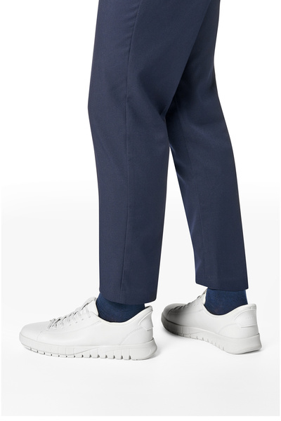 Geox Men's White U Flextrıde Plus Lace-Up Leather Sneaker U56Maa0009Bc1000