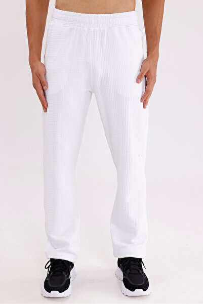 Rowinger بنطال رياضي مريح ذو سطح ذو ملمس خلية النحل مع حزام قابل للتعديل وجيب...