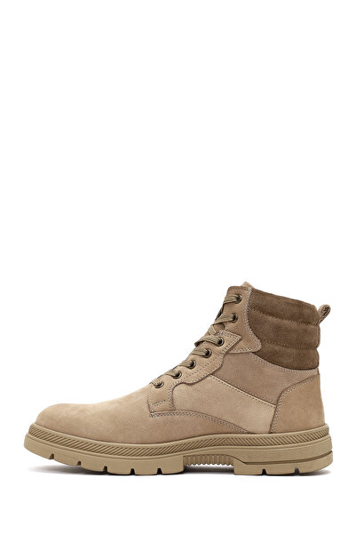 Derimod Men's Mink Lace-Up Thick Soled Leather Boots 25Wfd7005V3