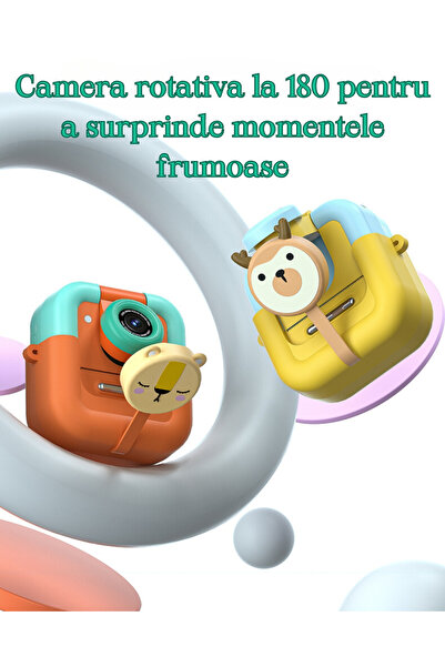 SMARTIC Instant printing photocopier, UltraHD 2.5K, 48MP, 2.4", SD 32GB+2 rolls, selfie+3 games+MP3