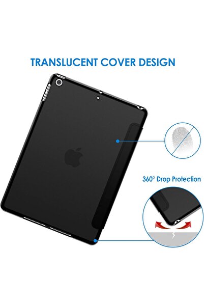 JETech Case for iPad 9.7-inch (2018/2017, 6th/5th Gen) Smart Cover Auto Wake/Sleep - Black