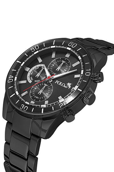 Polo Air ساعة يد رياضية للرجال لون أسود PL-7026E1x