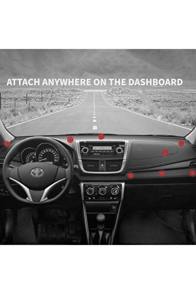 Generic QY-07 Magnetic 360° Rotation Car Phone Mount Dashboard Holder for Universal Phones