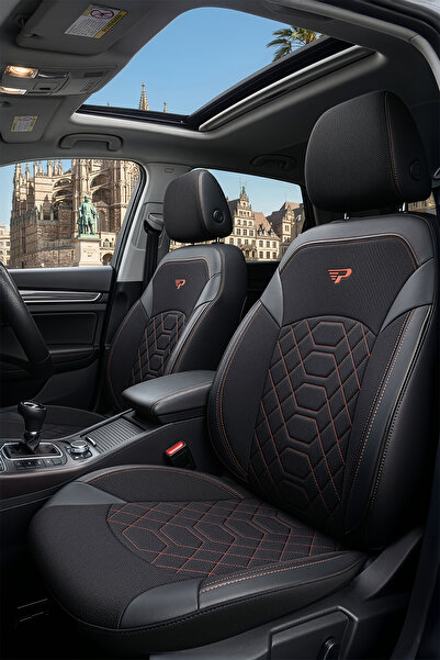 Panda Kılıf Panda Bremen Series Linen Fabric Car Seat Cover - Full Set