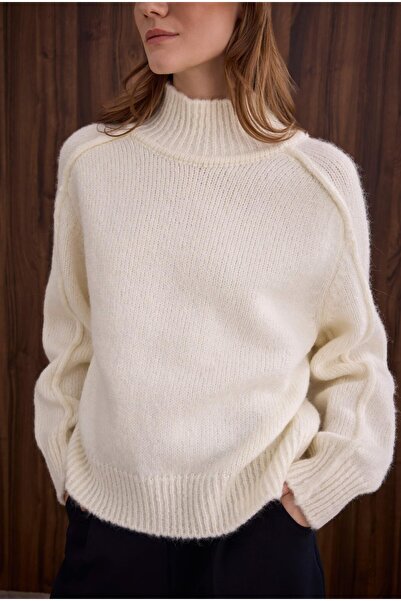 HEQA Alpaca Sweater Ecru