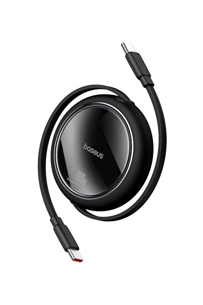 Baseus Free2Draw Mini Retractable Charging Cable Type-C to Type-C 100W 1m Cluster Black