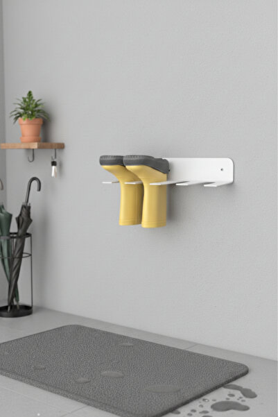 Grandmix Metal Boot Rack Wall Mounted Organizer Multi-Purpose Shoe Rack 60 cm