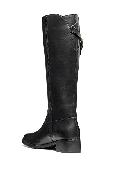 Geox Women's Black D Camexıa Np Abx Zippered Leather Boots D566Wb00043C9999