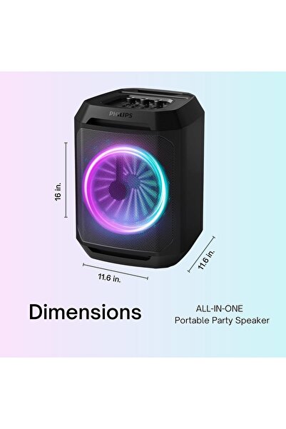 Philips Bluetooth Party Speaker TAX2208, 30W, Dynamic Bass Boost, Bluetooth & Aux-in