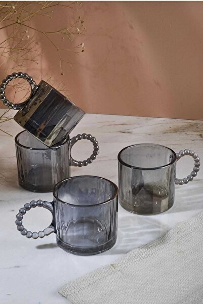 Home Ringo Line 4-Pack 200ml Bead Handle Mug