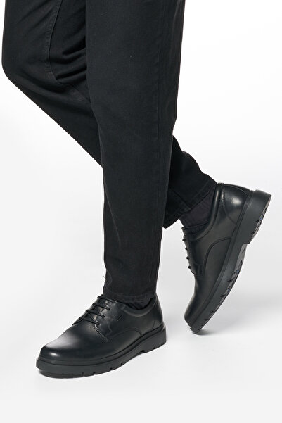 Geox Men's Black U Spherica Ec1 B Abx B - Sm.Le Lace-Up Leather Casual Shoes U46Hnb00043C9999