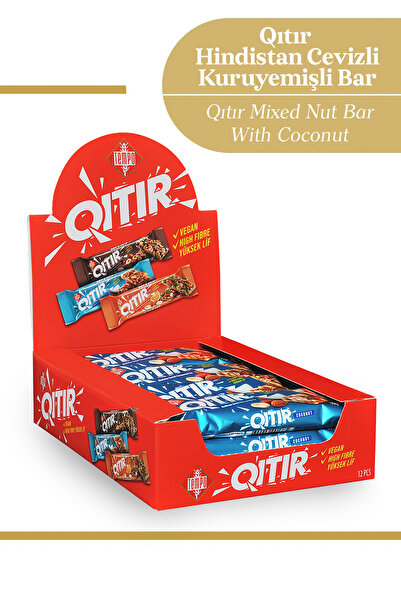 Tempo Şekerleme Coconut Nuts Bar 30 g X 12 Pieces