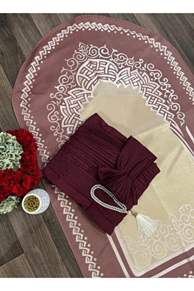 Gerenic سجادة مع شرشف للصلاة نسائي