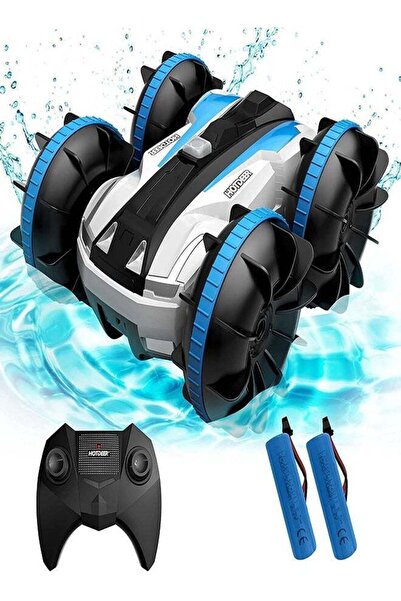 Beauenty Remote Control Car - Outdoor 2.4GHz Water & Land 2 IN 1 4WD 360° Amphibious Drift
