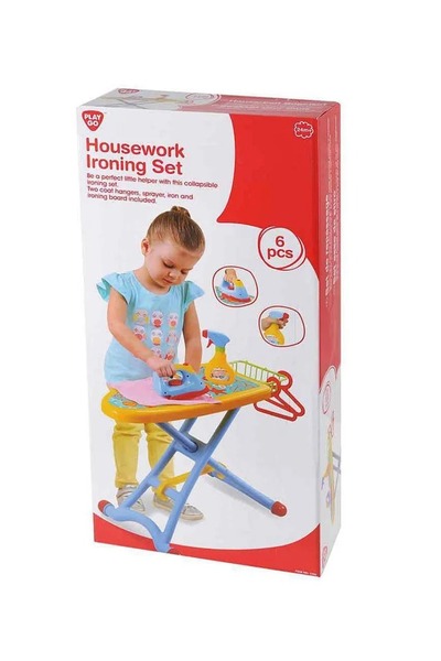 Play Go مجموعة كيّ الملابس المنزلية - 6 قطع