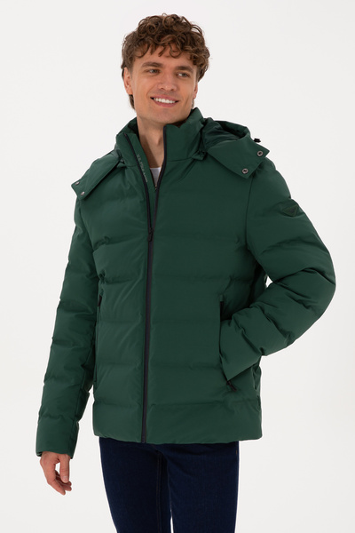 U.S. Polo Assn. Men's Dark Green Coat 50312003-Vr079