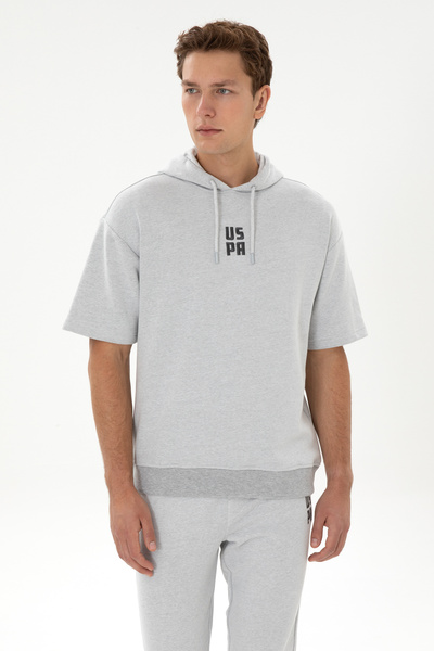 U.S. Polo Assn. Men's Gray Melange Sweatshirt 50320030-Vr086