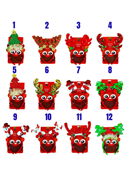 Dörtel Tedarik New Year's Crown with Deer, Pine Trees, Sequins, Swinging New Year's Crown 1737