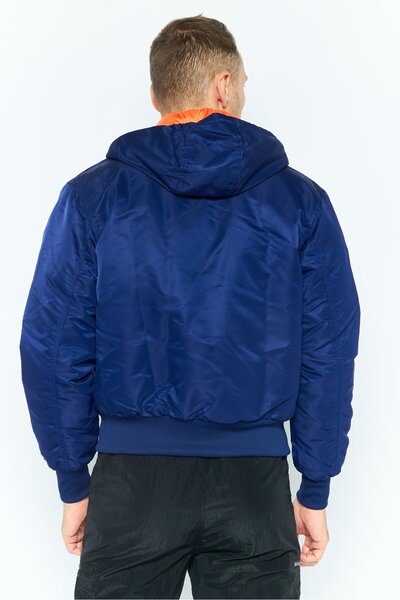 adidas Men Sportswear Fit Long Sleeve Outdoor Puffer Jacket, Blue