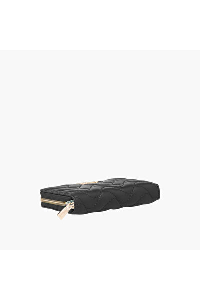 Guess Melisandra Quilted Wallet with Zip Closure