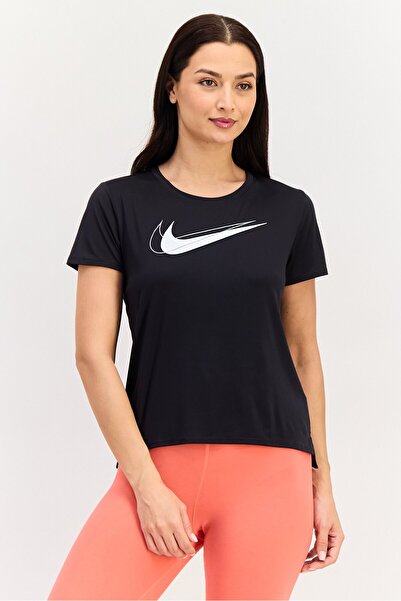 Nike Women Dri Fit Short Sleeve Running T-Shirt, Black