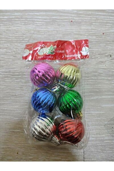 BEST PARTİ Μπάλα από ξύλο ορεινής άλσης 4 εκ. 6 τεμαχίων, με μικτό χρώμα και σχέδιο σε φέτες