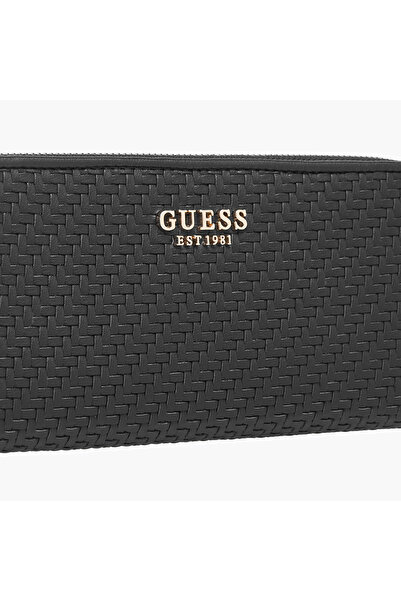 Guess Mirema Textured Wallet with Zip Closure