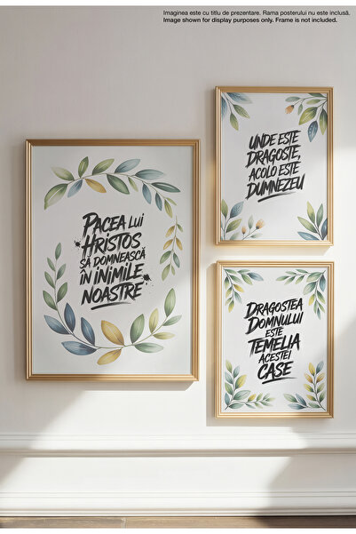 21mxm Pacea Lui Hristos - Unframed Romanian Religious Canvas Poster - Digital Print