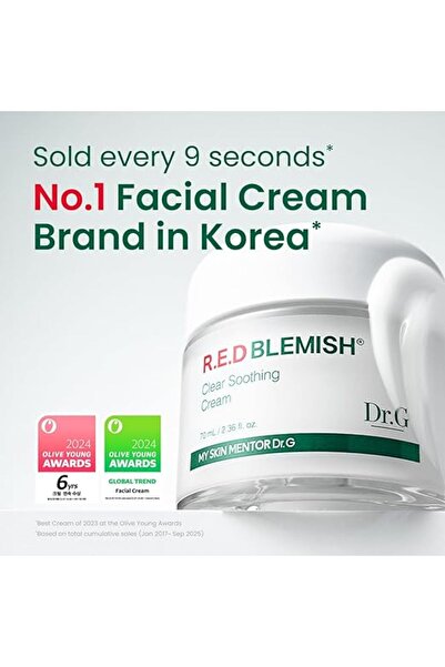 Dr G Dr.G NEW RED Blemish Clear Soothing Cream (70ml)