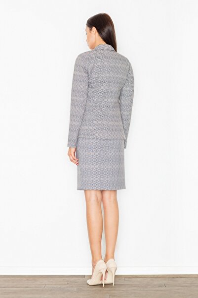 Figl Elegant pencil skirt with geometric pattern M516 size L