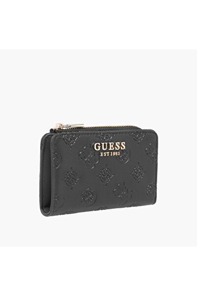 Guess Phoebe Embossed Wallet with Zip Closure