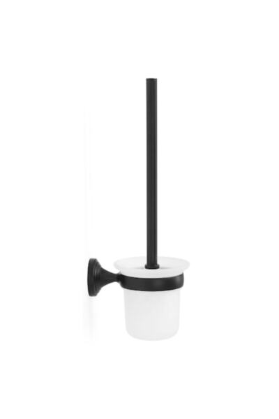 Maison Mex Suport perie WC, DANUBE, L.11.3 l.14.7 H.34.4 cm, negru