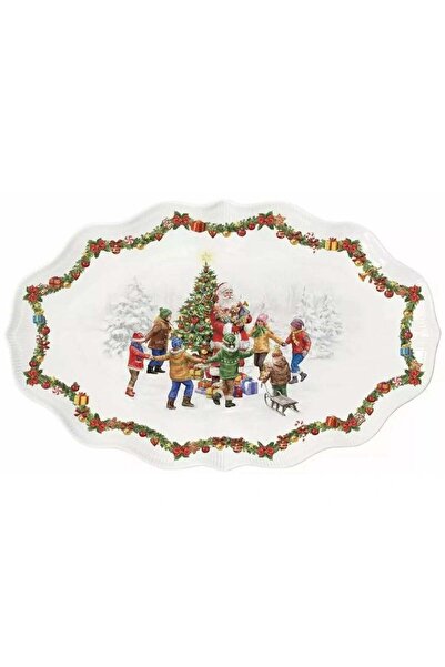 Easy Life Collection's Porcelain Plate 40 X 25.5 cm