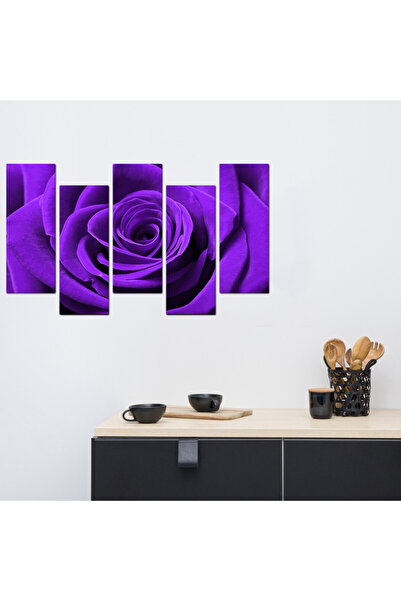 Generic لوحه جداريه - ورده - ١٥١١ - مقسمه خمسة قطع متدرجه - 2